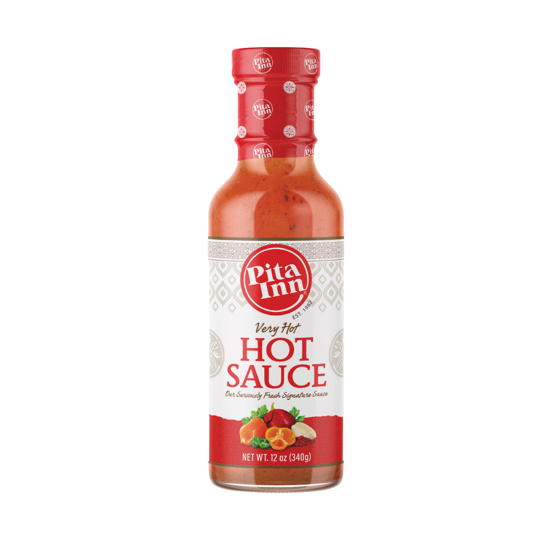 Pita Inn Very Hot, Hot Sauce Bottle 12 oz.