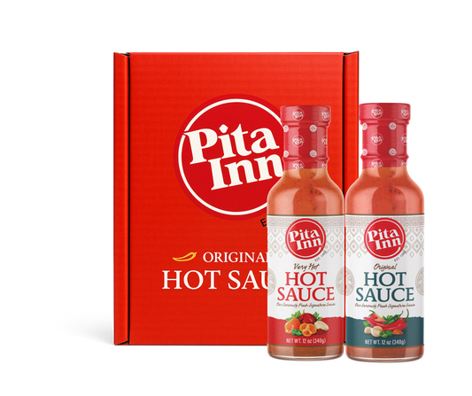 Pita Inn Original and Very Hot, Hot Sauce Gift Box - Free Shipping!